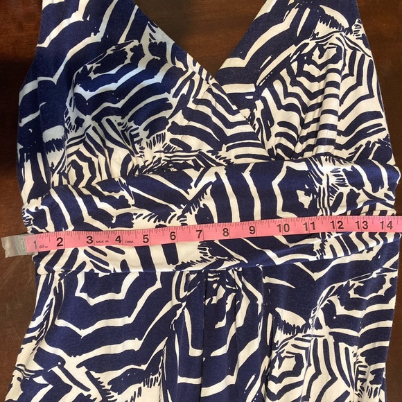 Lilly Pulitzer maxi navy and white umbrella dress - Picture 7 of 11